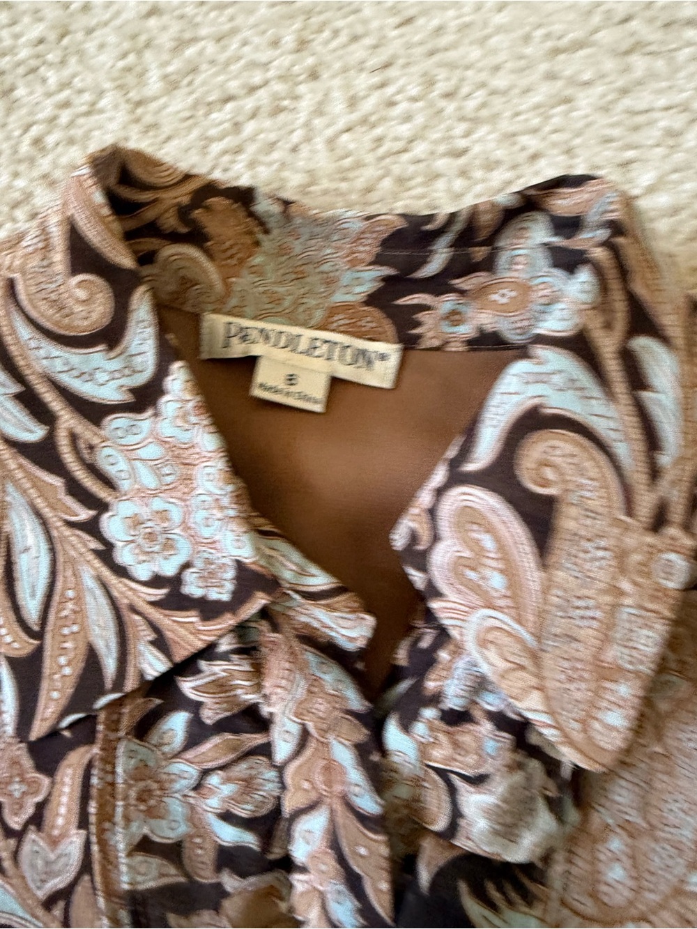 EUC vintage Pendleton silk skirt set - Picture 4 of 16